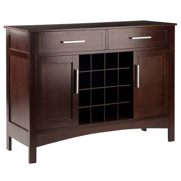 Cappuccino NEW Winsome Wood 40728 Orleans Modular Buffet with Drawer & Cabinet 