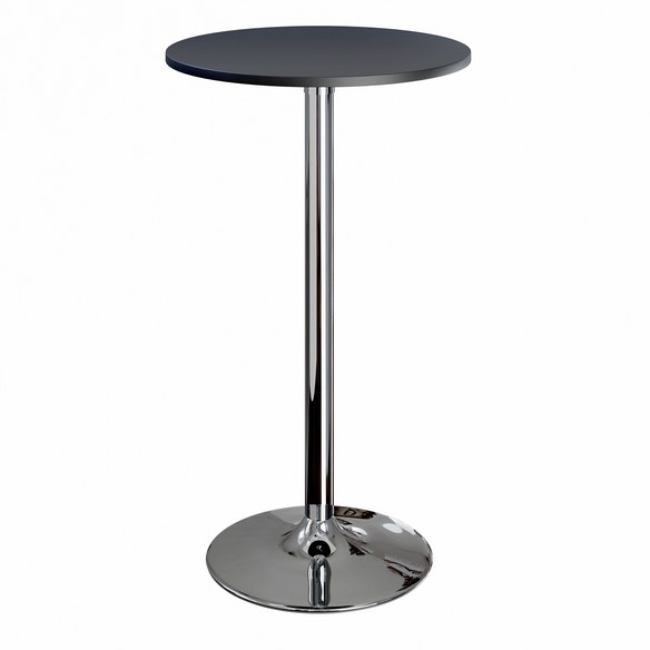 Spectrum 24" Bar Height Table, Black and Chrome