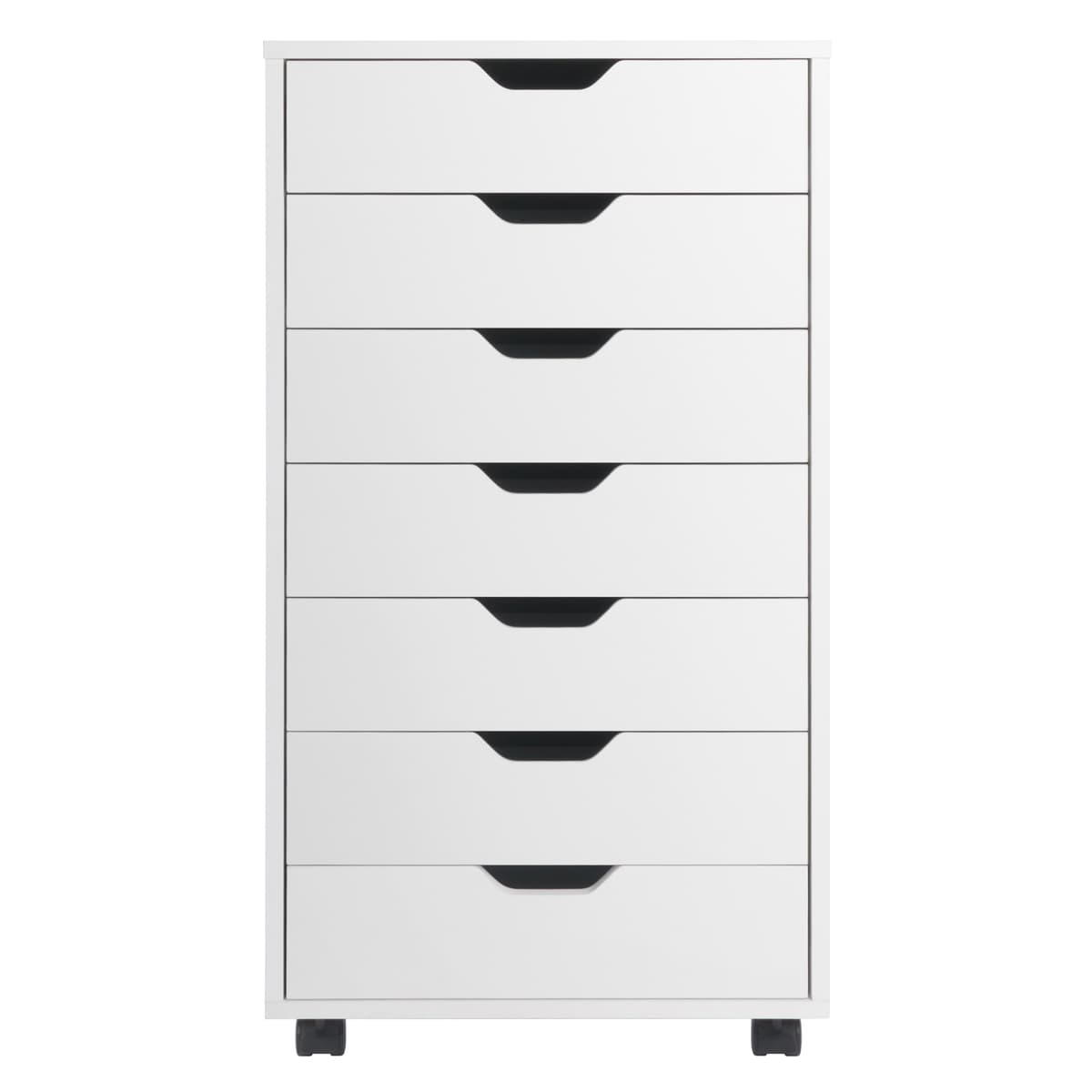 Halifax 7-Drawer Mobile Cabinet, White