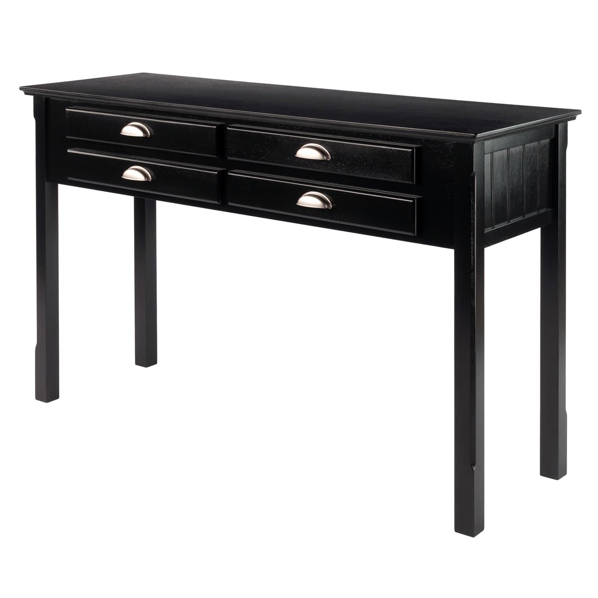 Timber Console Table, Black