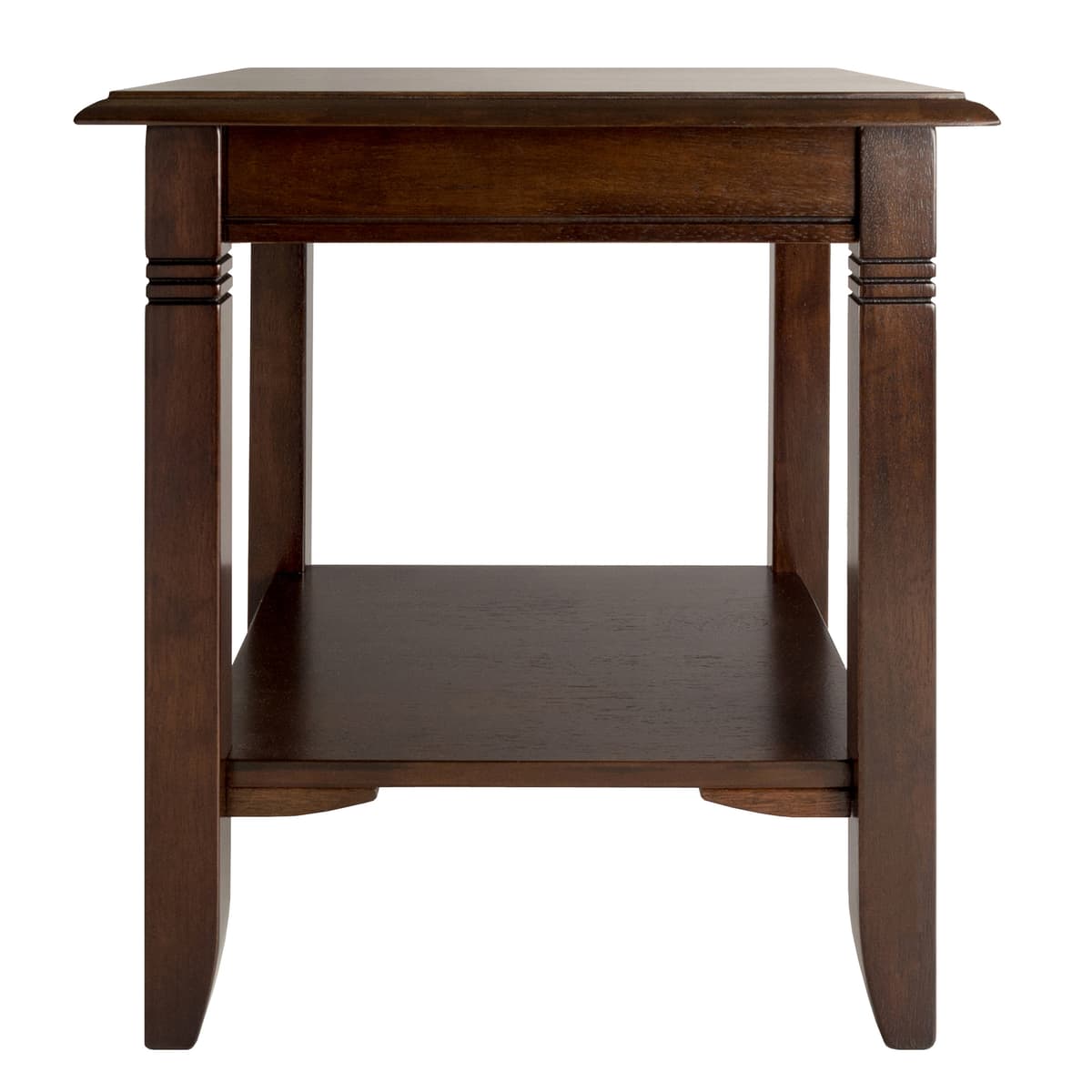 Winsome Nolan End Table, 20” Wide, 22” Tall, for Living Room, Bedroom, Cappuccino