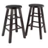 Element 2-Pc Square Leg Counter Stool Set, Espresso