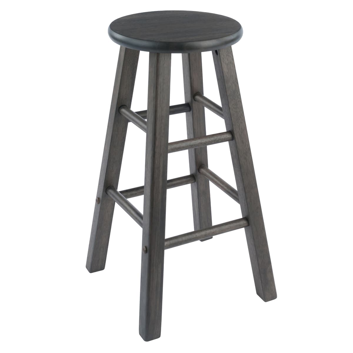 Element 2-Pc Square Leg Counter Stool, Oyster Gray