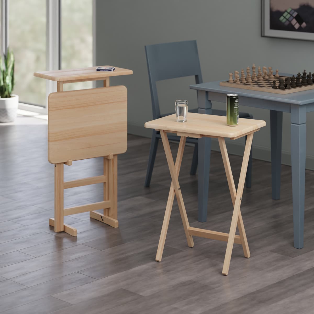 Riley 3-Pc Snack Table Set, Natural