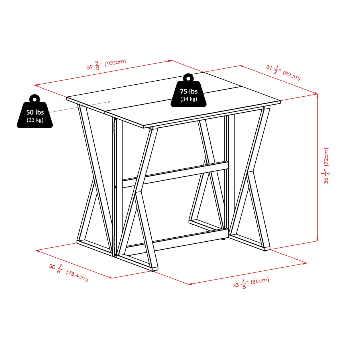 Winsome Harrington High Foldable Dining Table with 2 Rush-Seat Bar Stools, 36” High, 39” Wide, Walnut and Natural