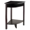 Liso Corner Table, 20” Wide, 31” High, Espresso
