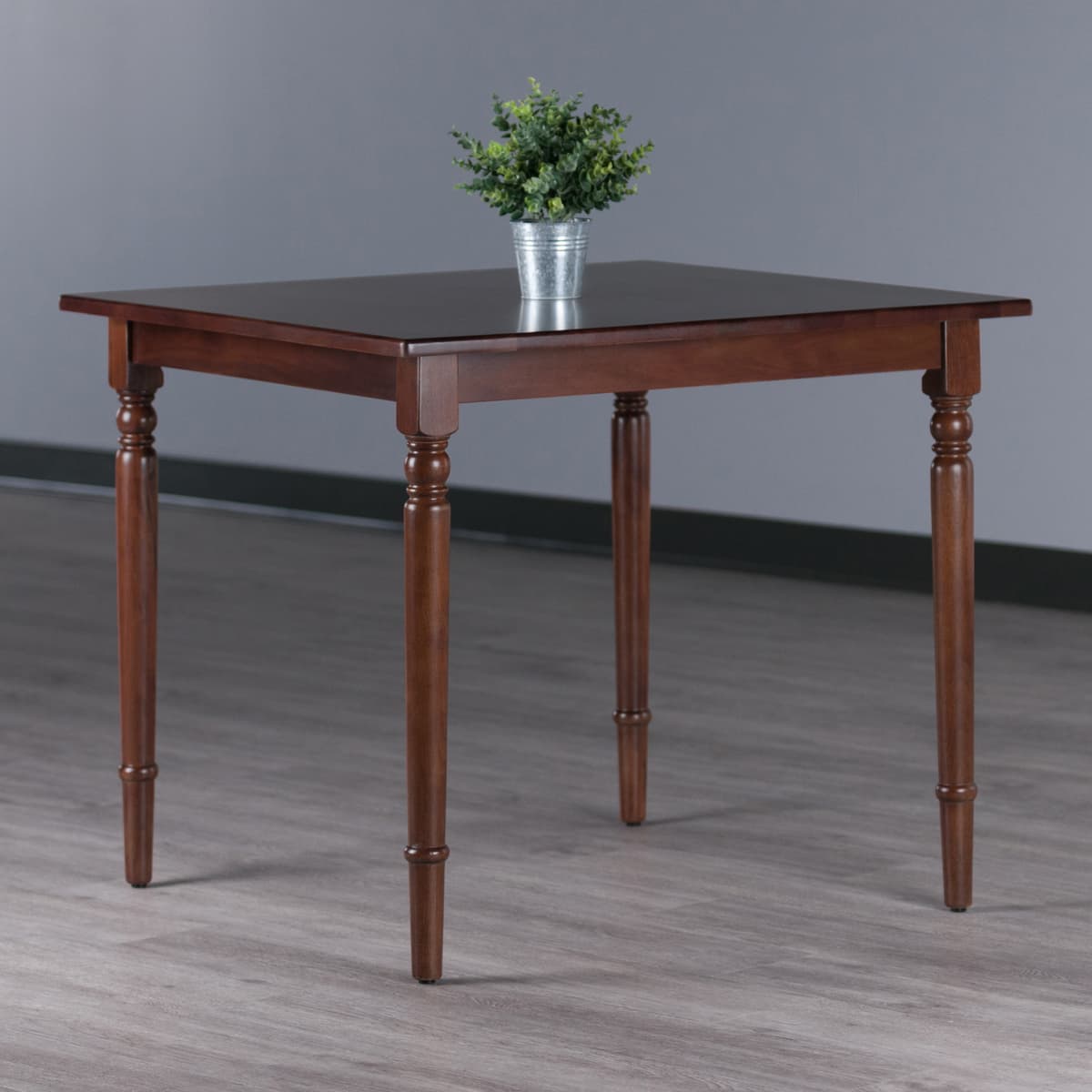 Mornay Square Dining Table, 36” Wide, Walnut