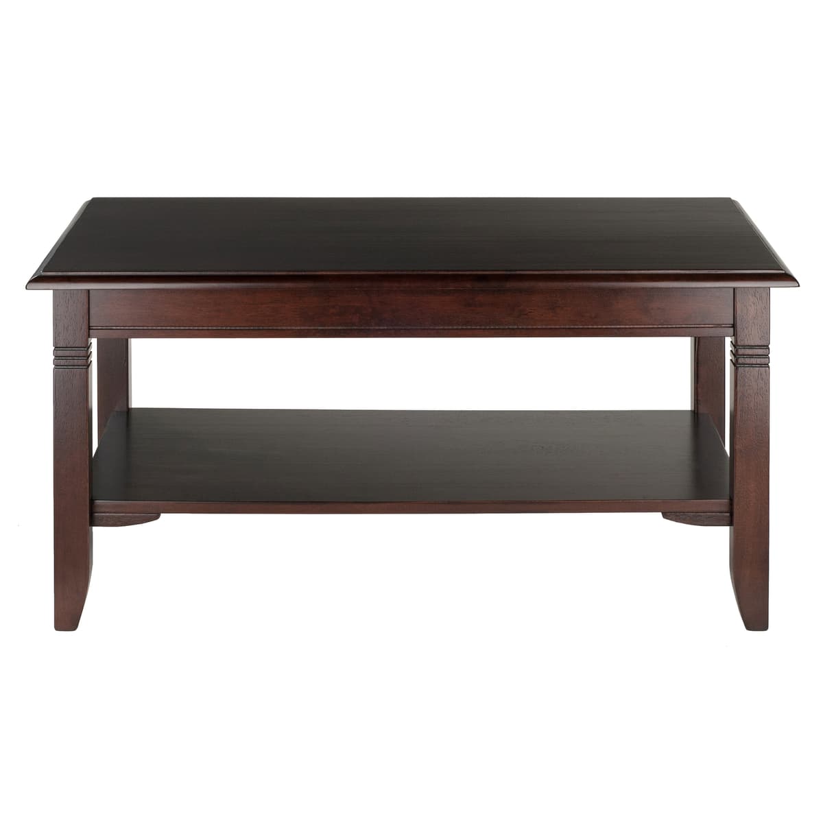 Winsome Nolan Coffee Table, 37” Wide, 18” Tall, Cappuccino