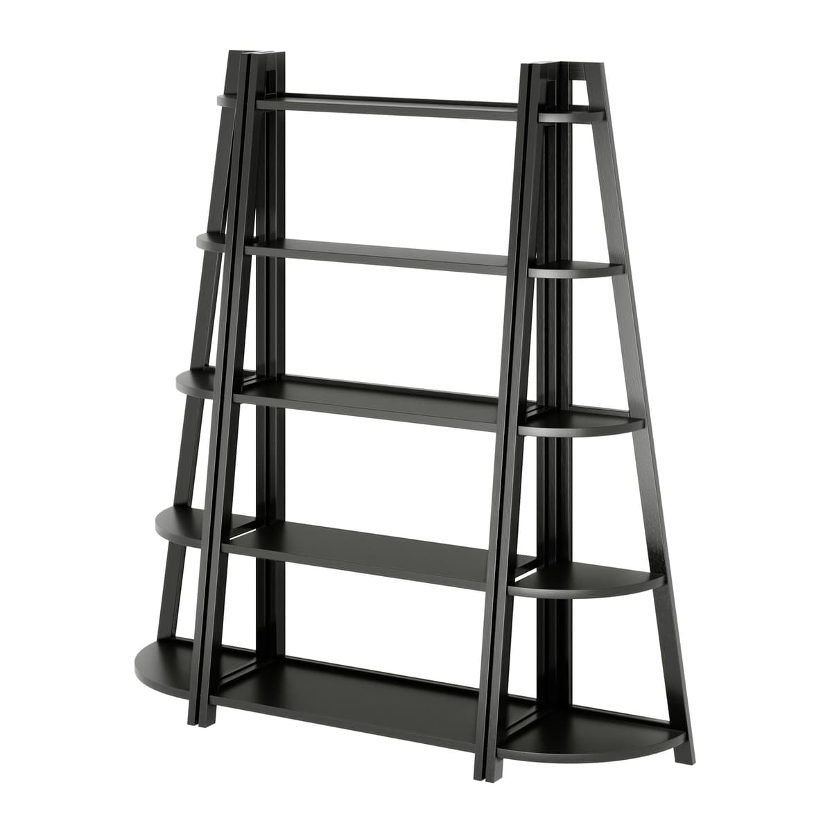 Adam 3-Pc A Frame Shelf Set, Black