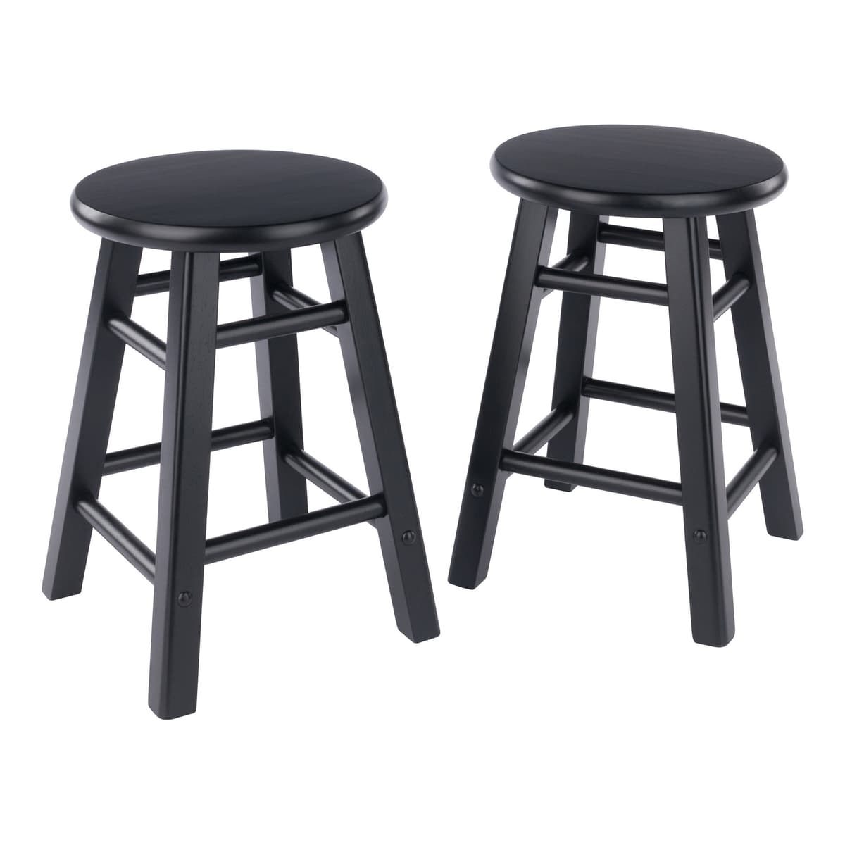Element 2-Pc Dining Stool Set, Black