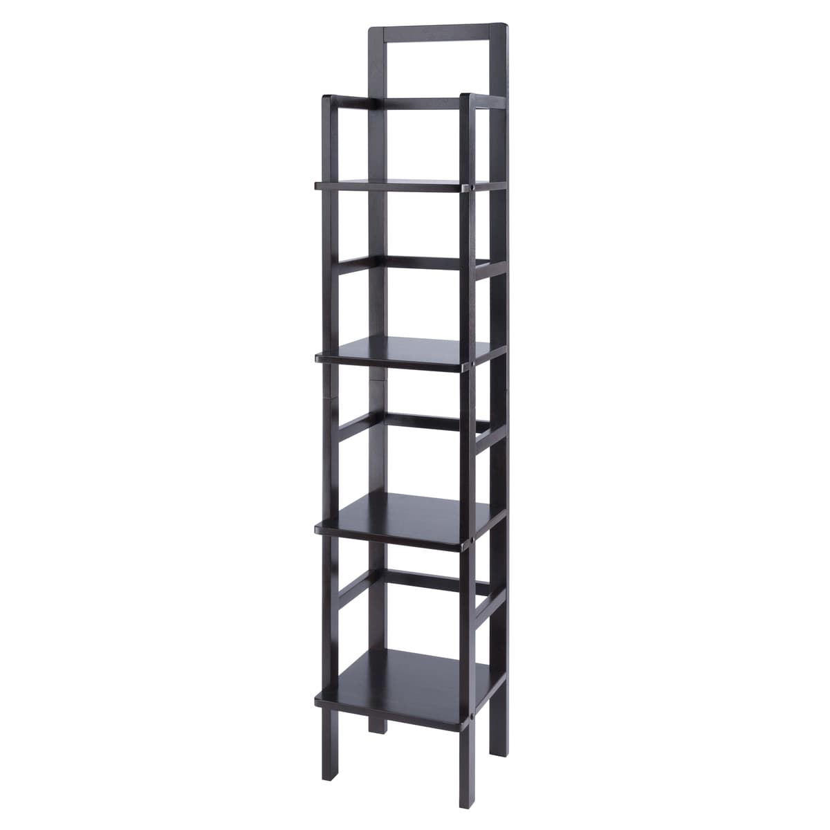 Aiden 4-Tier Narrow Baker's Rack, 71" High, 15" Wide, Coffee