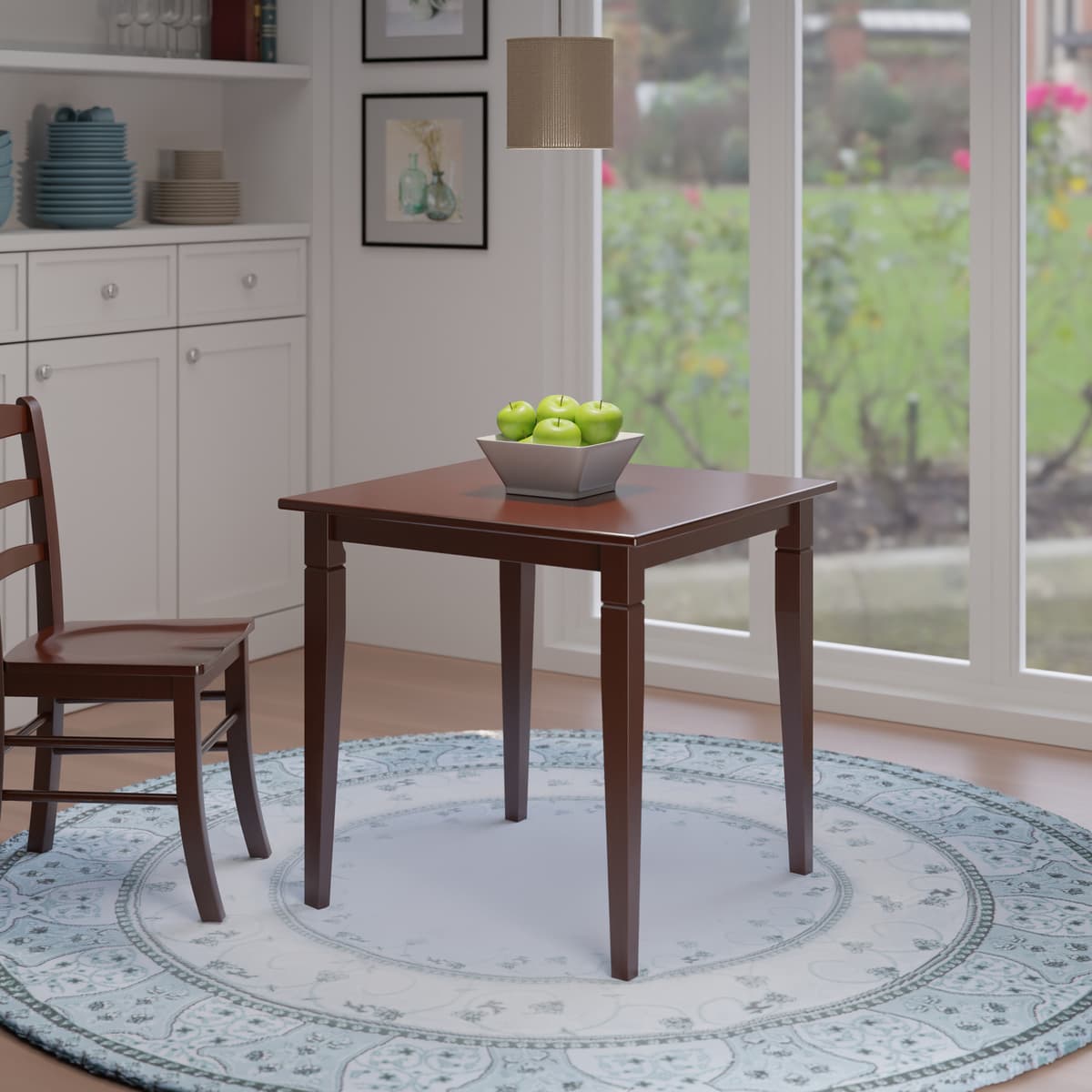 Winsome Kingsgate Dining Table, 30” Wide, 29” High, Walnut