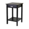 Liso Accent Table, 20” Wide, 31” High, Espresso