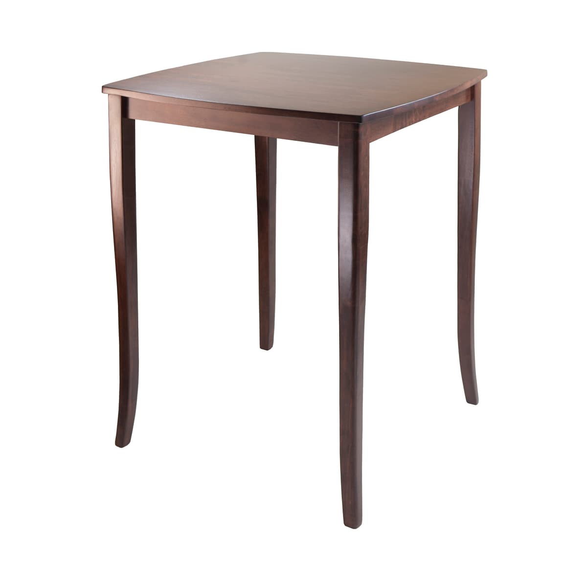 Inglewood High Dining Table, 39" High, 34" Wide, Walnut