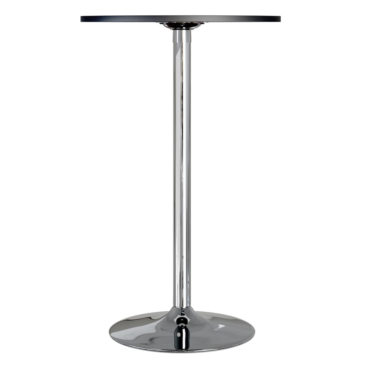 Spectrum 28" Bar Height Table, Black and Chrome
