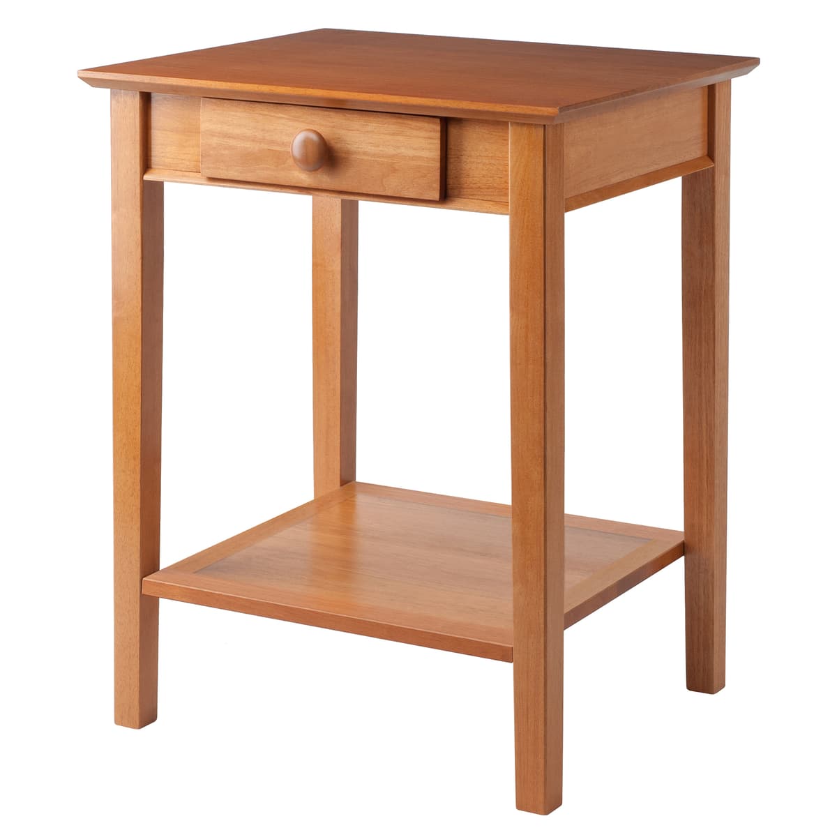 Winsome Studio End Table, 29” High, 23” Wide, Honey