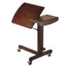 Olson Adjustable Lap Table Cart, Walnut
