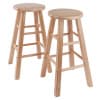 Element 2-Pc Square Leg Counter Stool Set, Natural