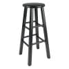 Element 2-Pc Square Leg Bar Stool Set, Black