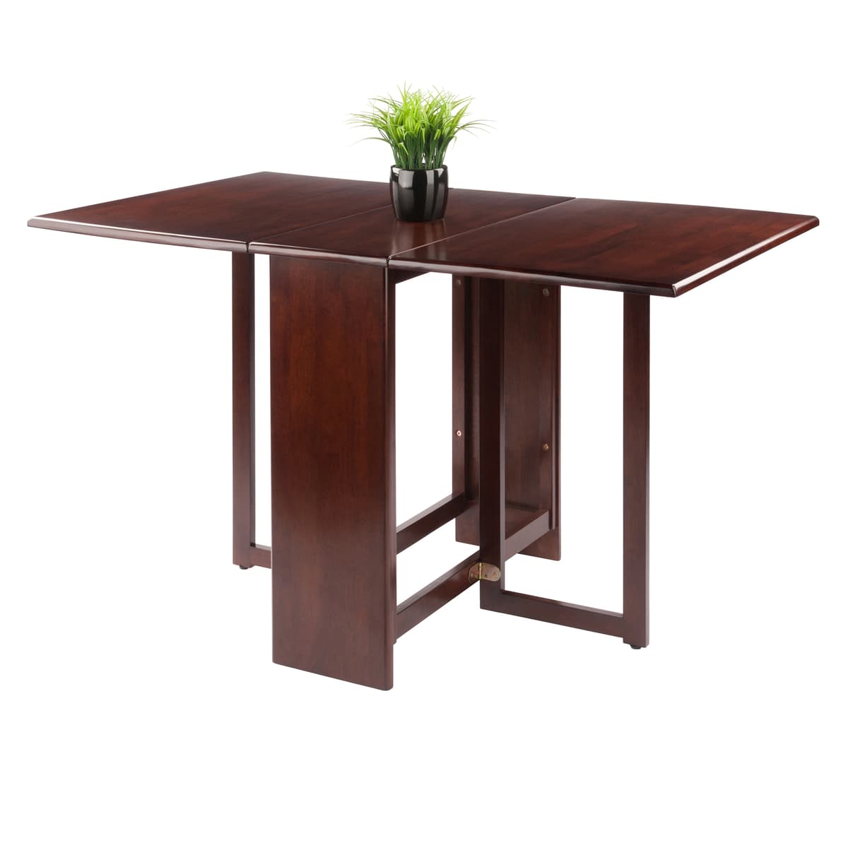 Winsome Clara Foldable Dining Table, 47” Wide, 30” High, Walnut