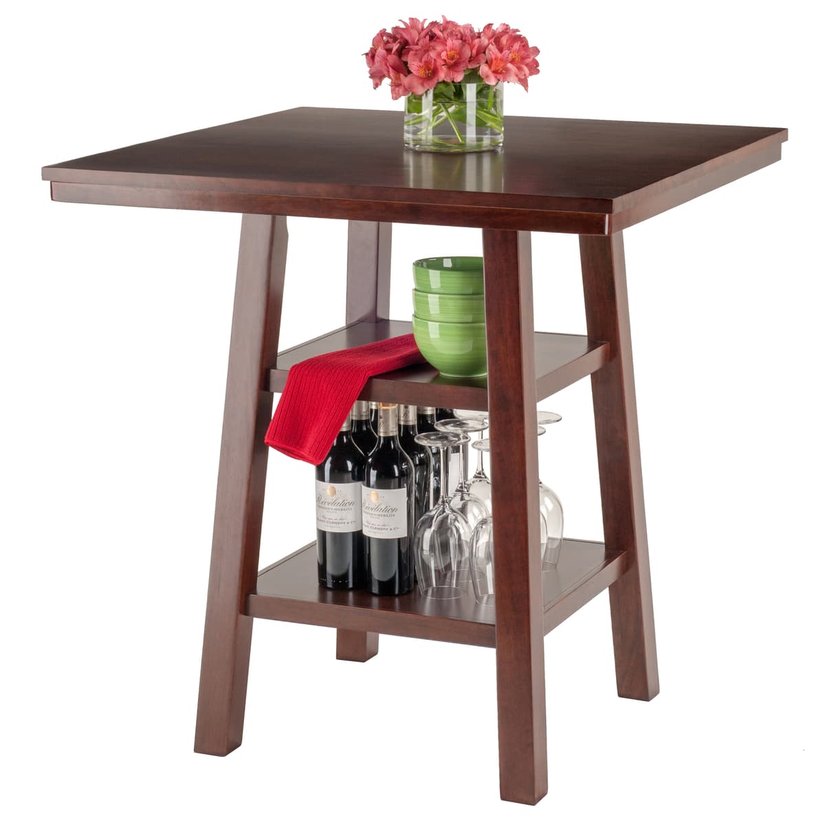Orlando High Dining Table, Walnut