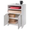 Nova 4-Shelf Storage Cabinet, 19” Wide, White