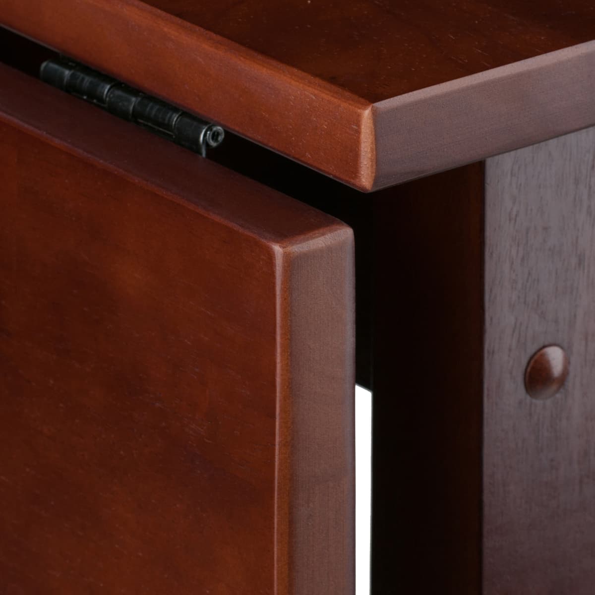 Lynnwood Extendable High Dining Table, 35” High, 39” Wide, Walnut