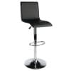 Spectrum High-Back Adjustable Swivel Stool, Black and Chrome