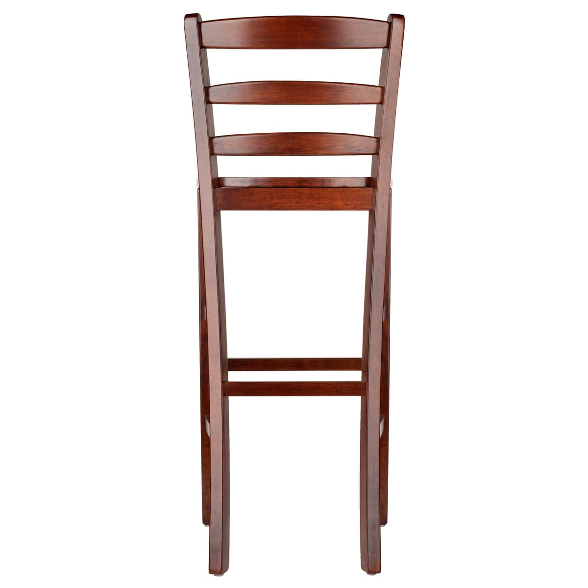 Benjamin 2-Pc Ladder-Back Bar Stool Set, Walnut