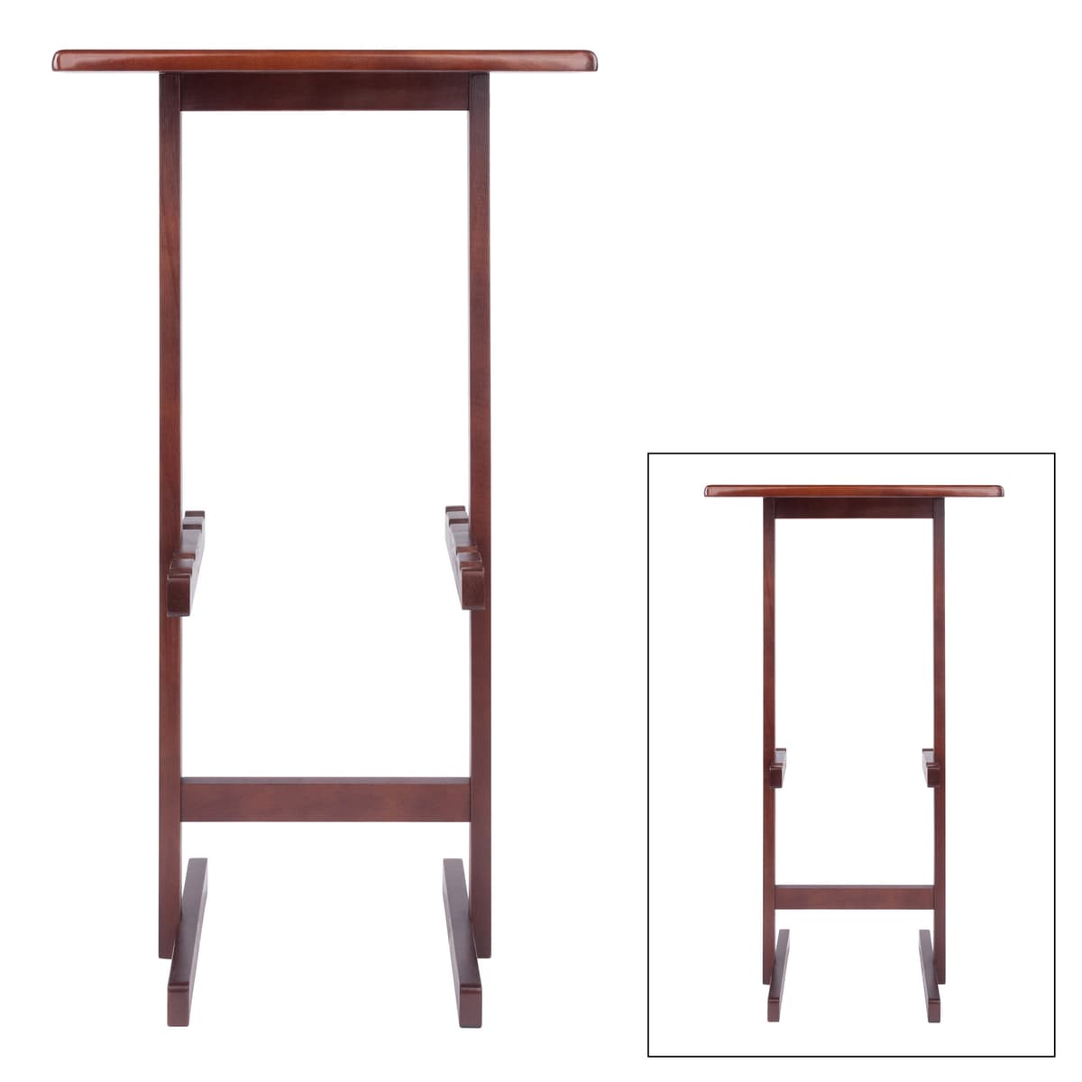 Riley Snack Table Rack, Walnut