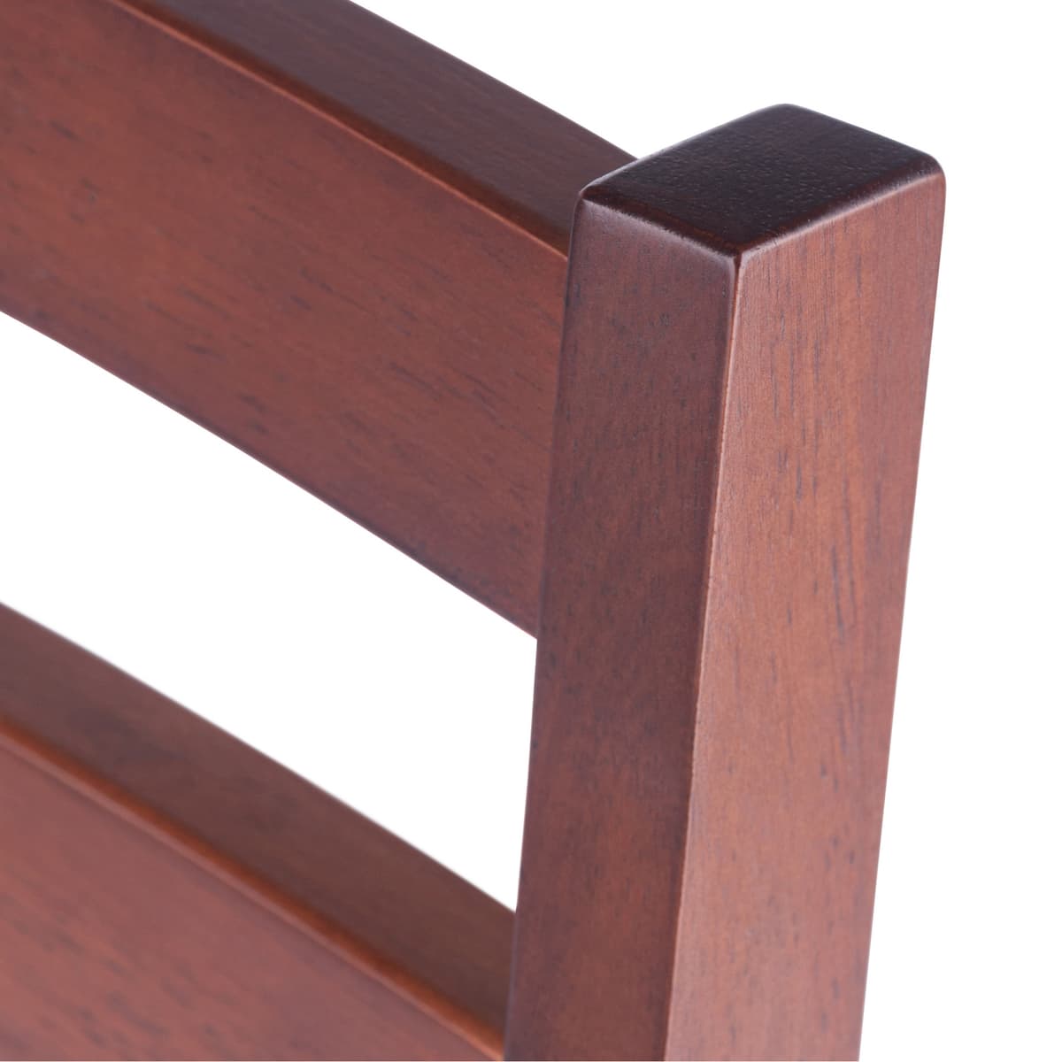 Winsome Hamilton 2-Pc Ladder-Back Chair Set, 18” High Seats, Walnut