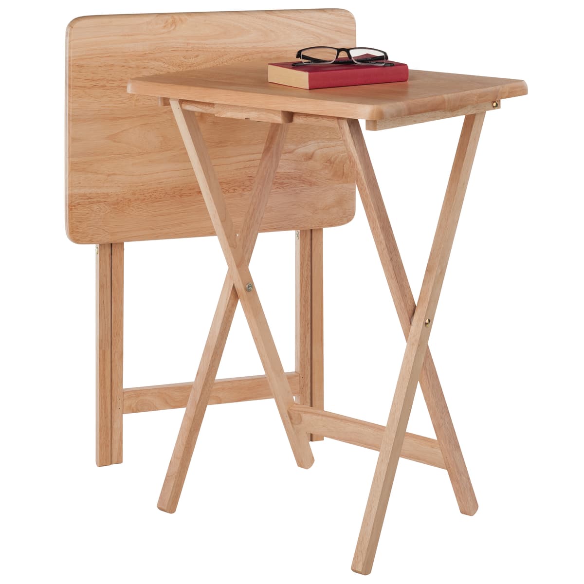 Alex 2-Pc Snack Tables, Natural
