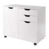 Halifax 2-Section Mobile Filing Cabinet, White