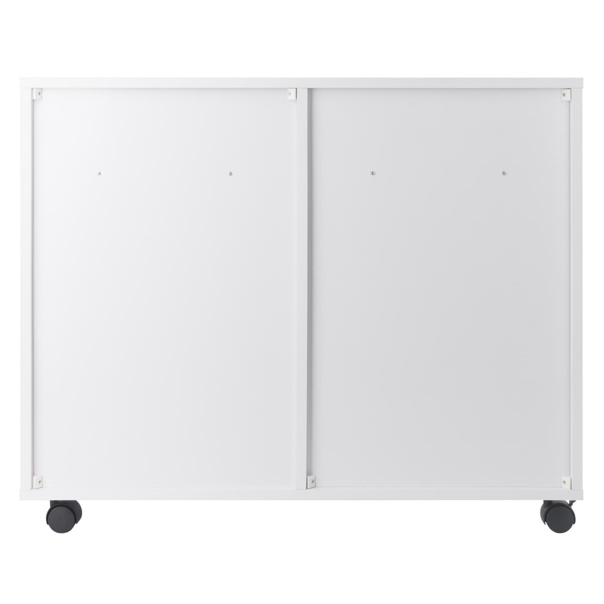 Halifax Bins & Drawers Multi-Storage Wide Mobile Cabinet, White