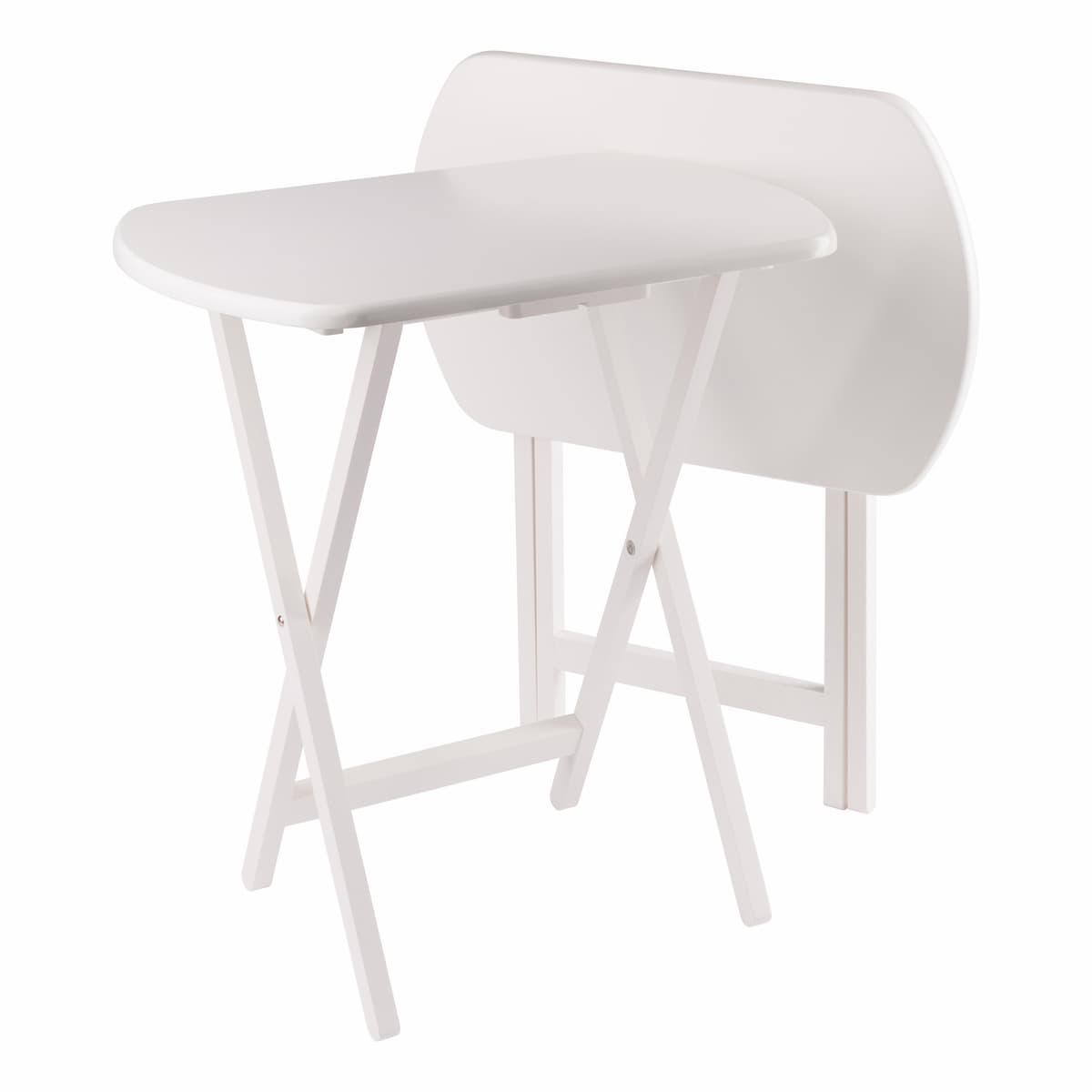Corbett 2-Pc Oversized Snack Tables, White