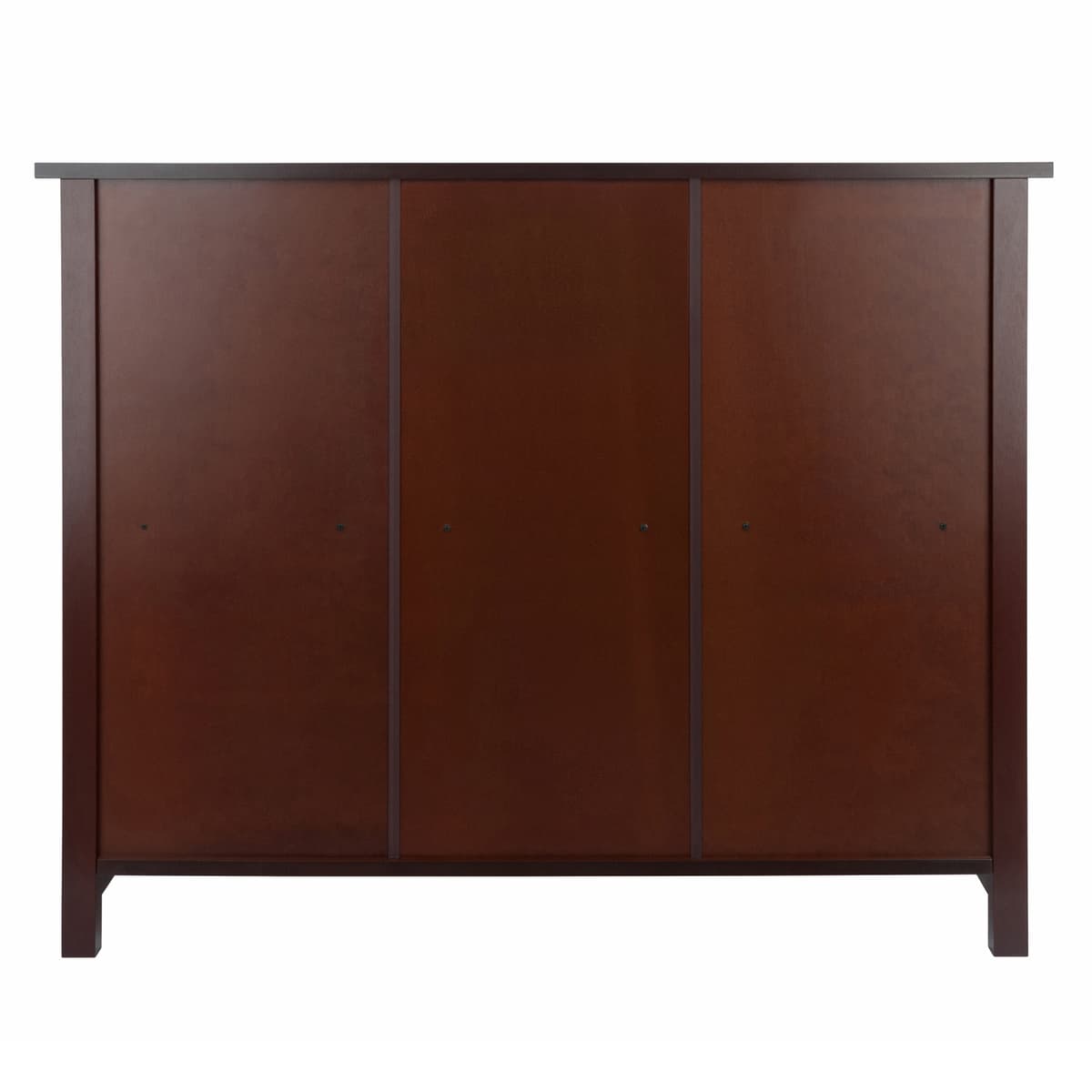 Milan 2-Tier Wide Storage Shelf, 39” Wide, 30” High, Walnut