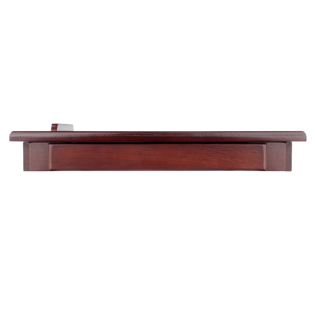 Winsome Alden Lap Desk with Adjustable Slanting Tabletop and Built-in Storage, 25” Wide, 8” High, Walnut