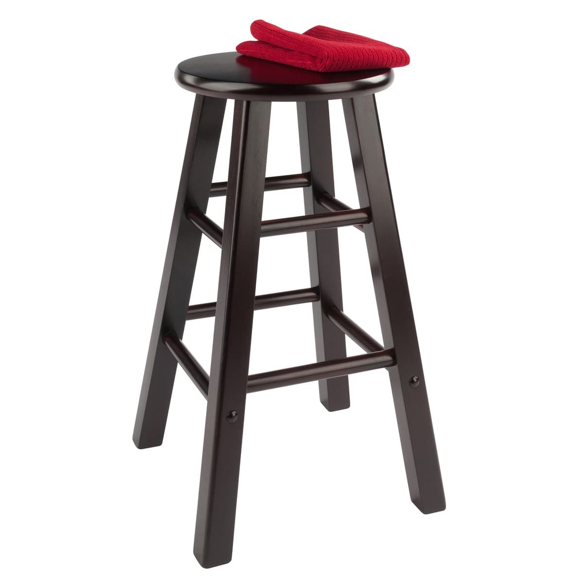 Element 2-Pc Square Leg Counter Stool Set, Espresso