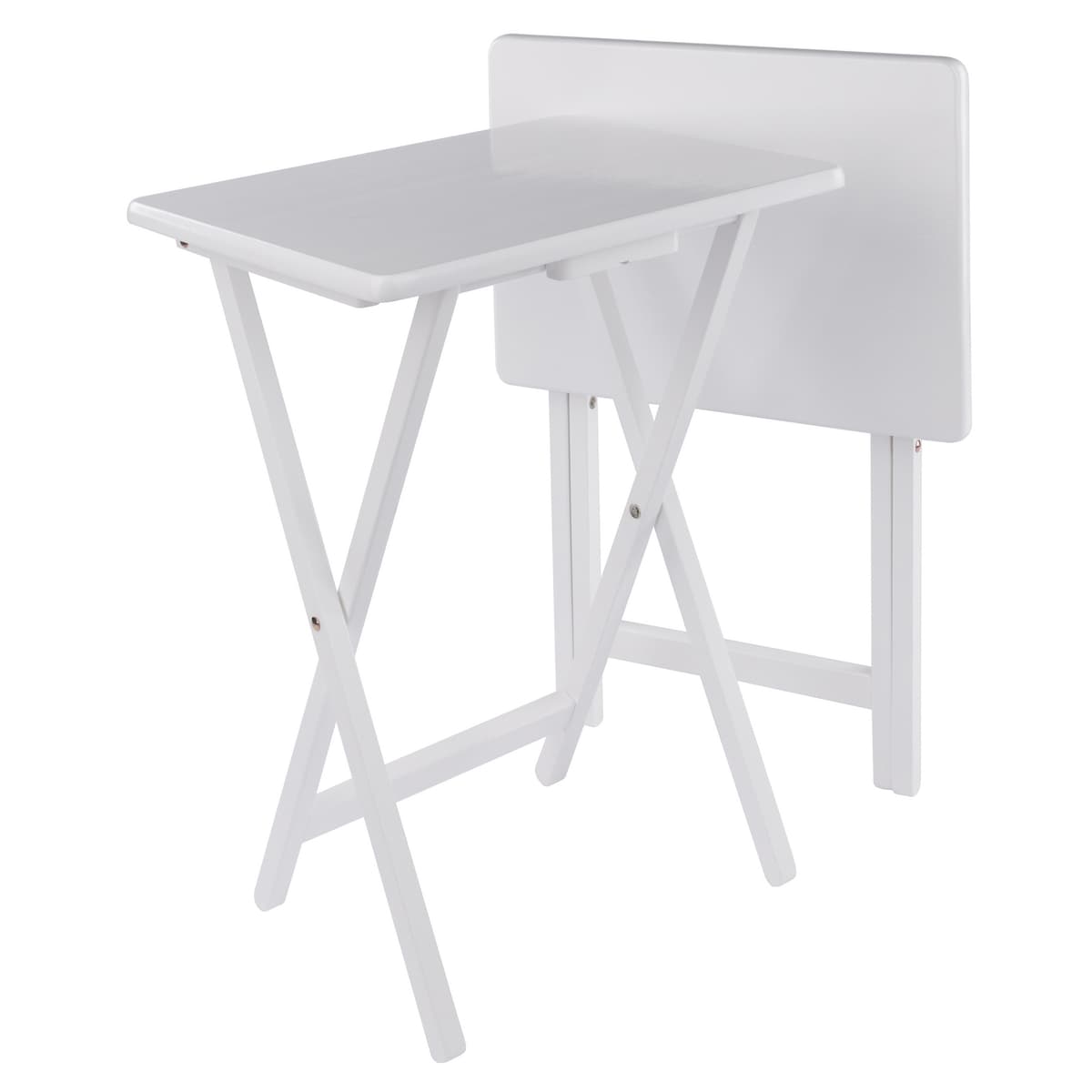 Alex 2-Pc Snack Tables, White