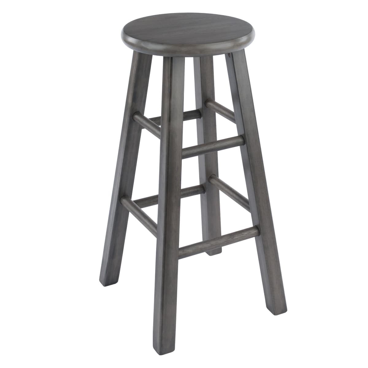 Ivy Square Leg Counter Stool, Rustic Gray
