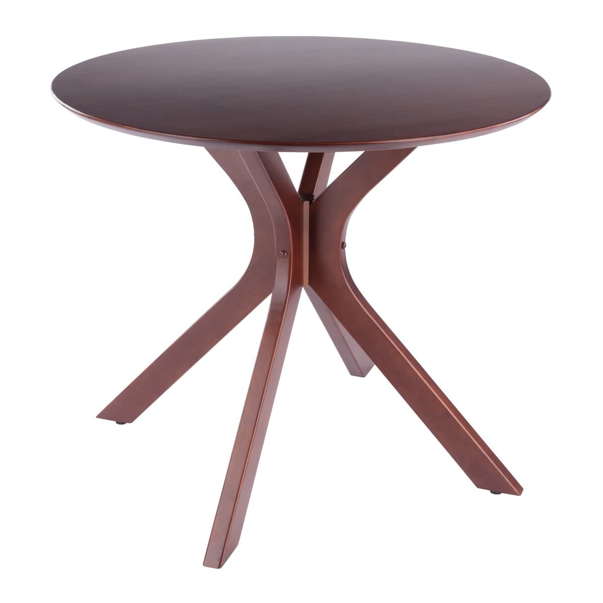 Lexa Dining Table with Splayed Legs, Walnut Finish