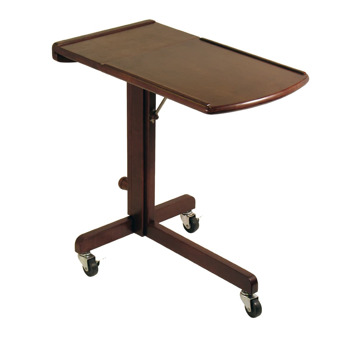 Olson Mobile Table, Height and Angle Adjustable, Walnut