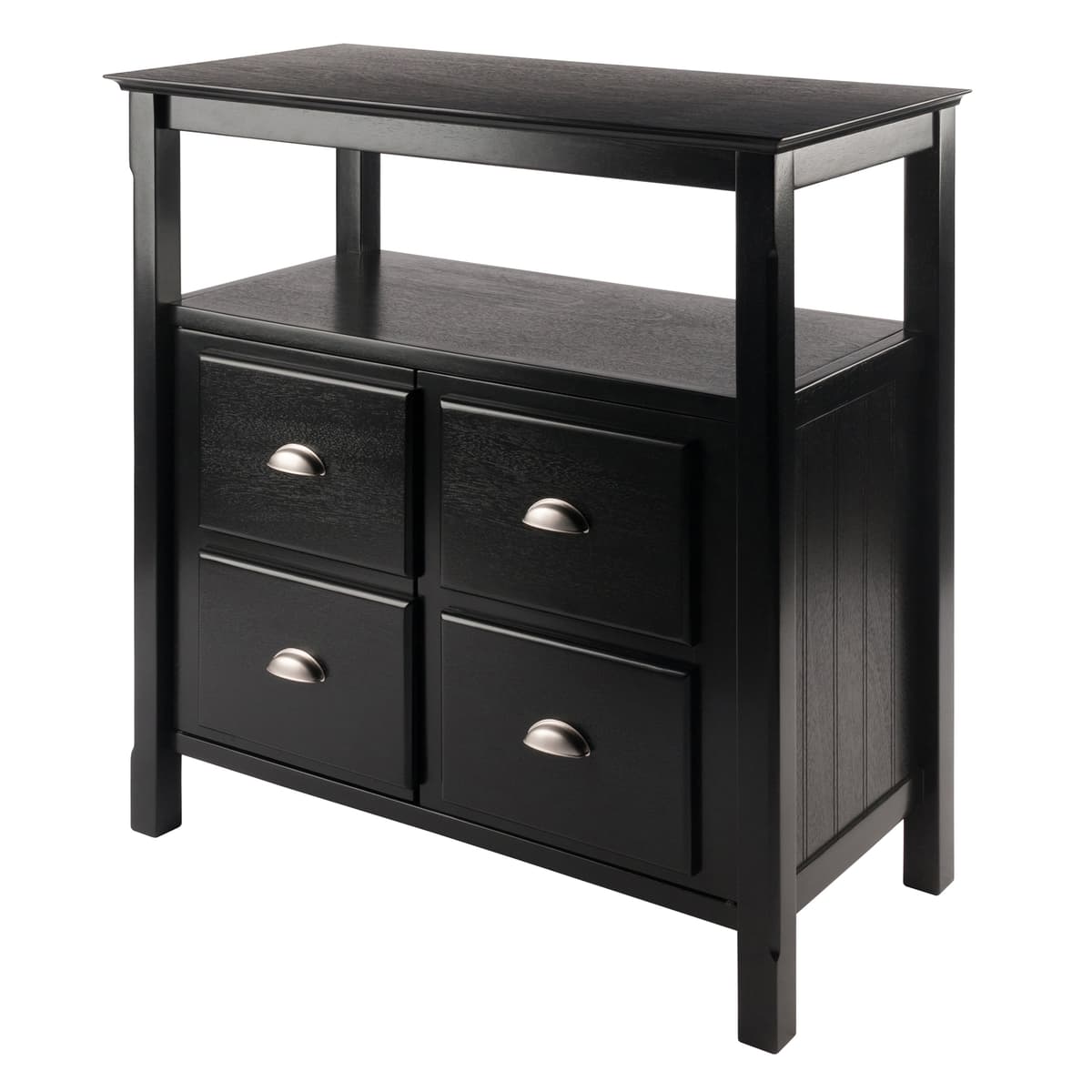 Timber Buffet Cabinet, 36" Wide, 36" High, Black