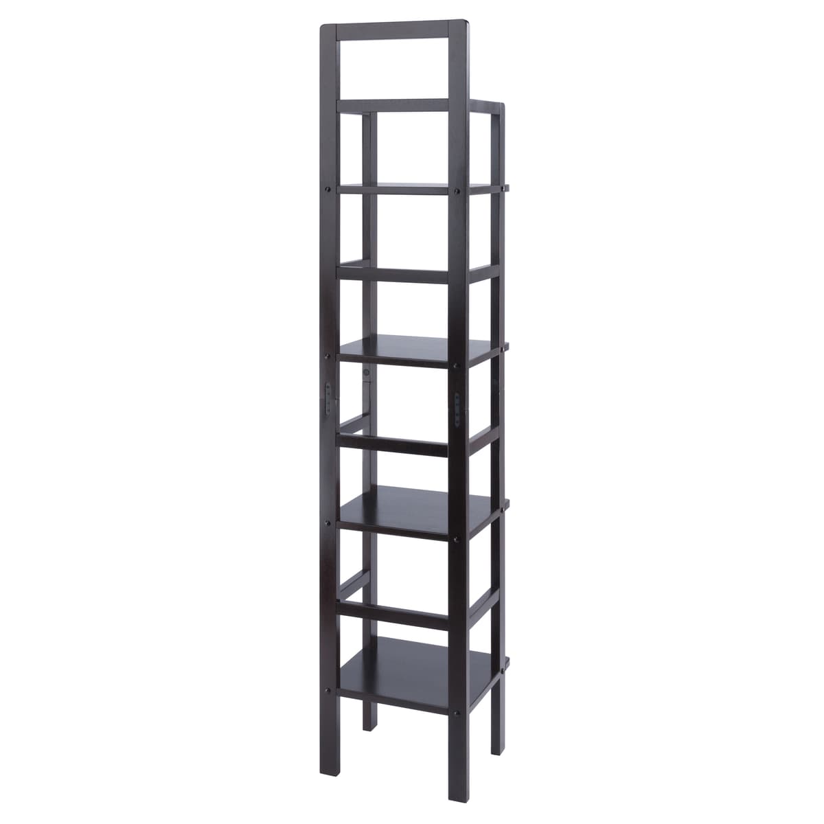 Winsome Aiden 4-Tier Narrow Baker's Rack, 71” High, 15” Wide, Coffee