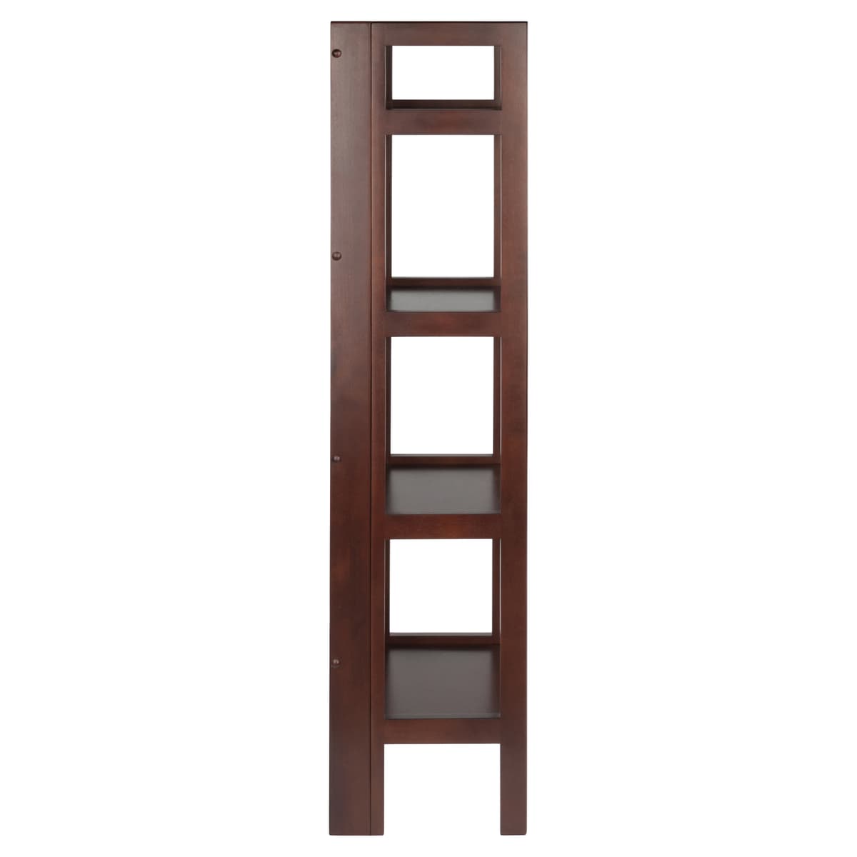 Terry 4-Tier Foldable Shelf, Narrow, Walnut