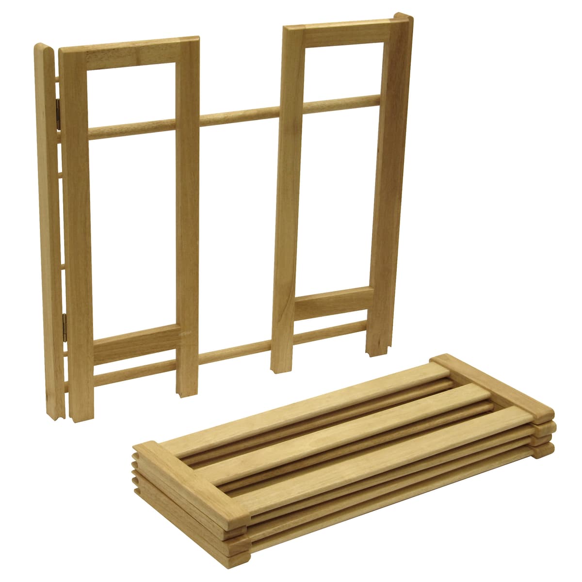 Winsome Clifford 4-Tier Stackable Shoe Rack, 28” Wide, Natural