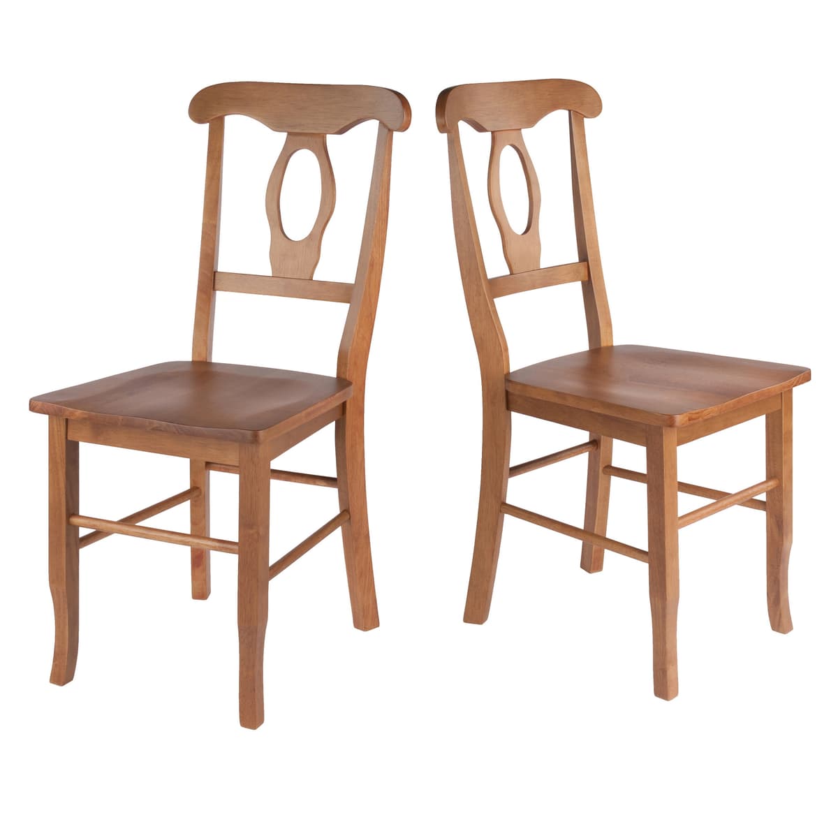 Renaissance 2-Pc Key Hole-back Chair Set, Teak