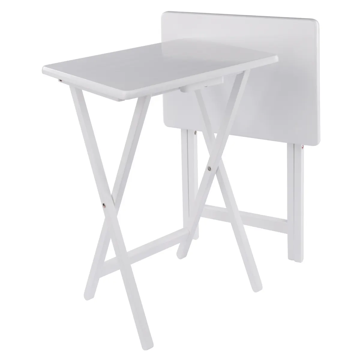 Alex 2-Pc Snack Tables, White