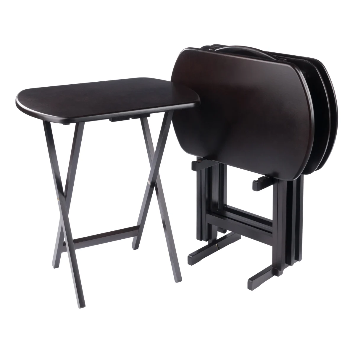 Corbett 5-Pc Oversized Snack Table Set, Coffee
