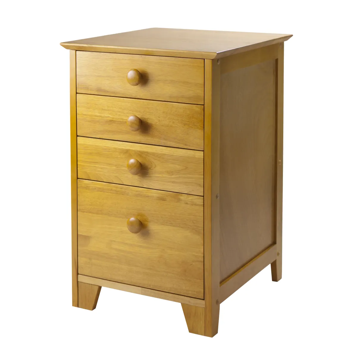 Studio Home Office File Cabinet, Honey